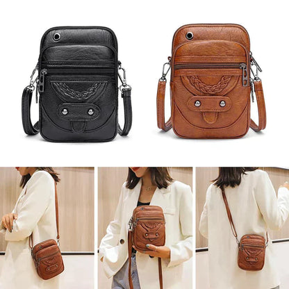 Clara | Bolso bandolera vintage de cuero