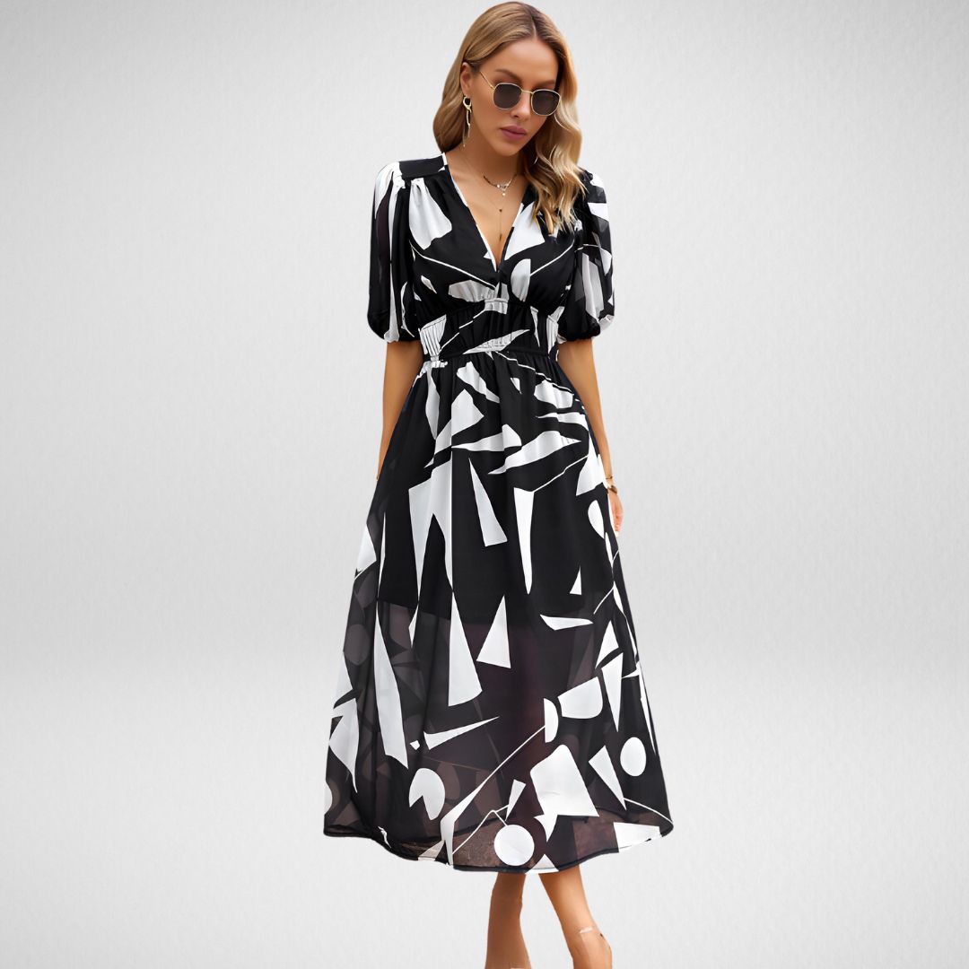 Moni | Vestido encantador con escote en V