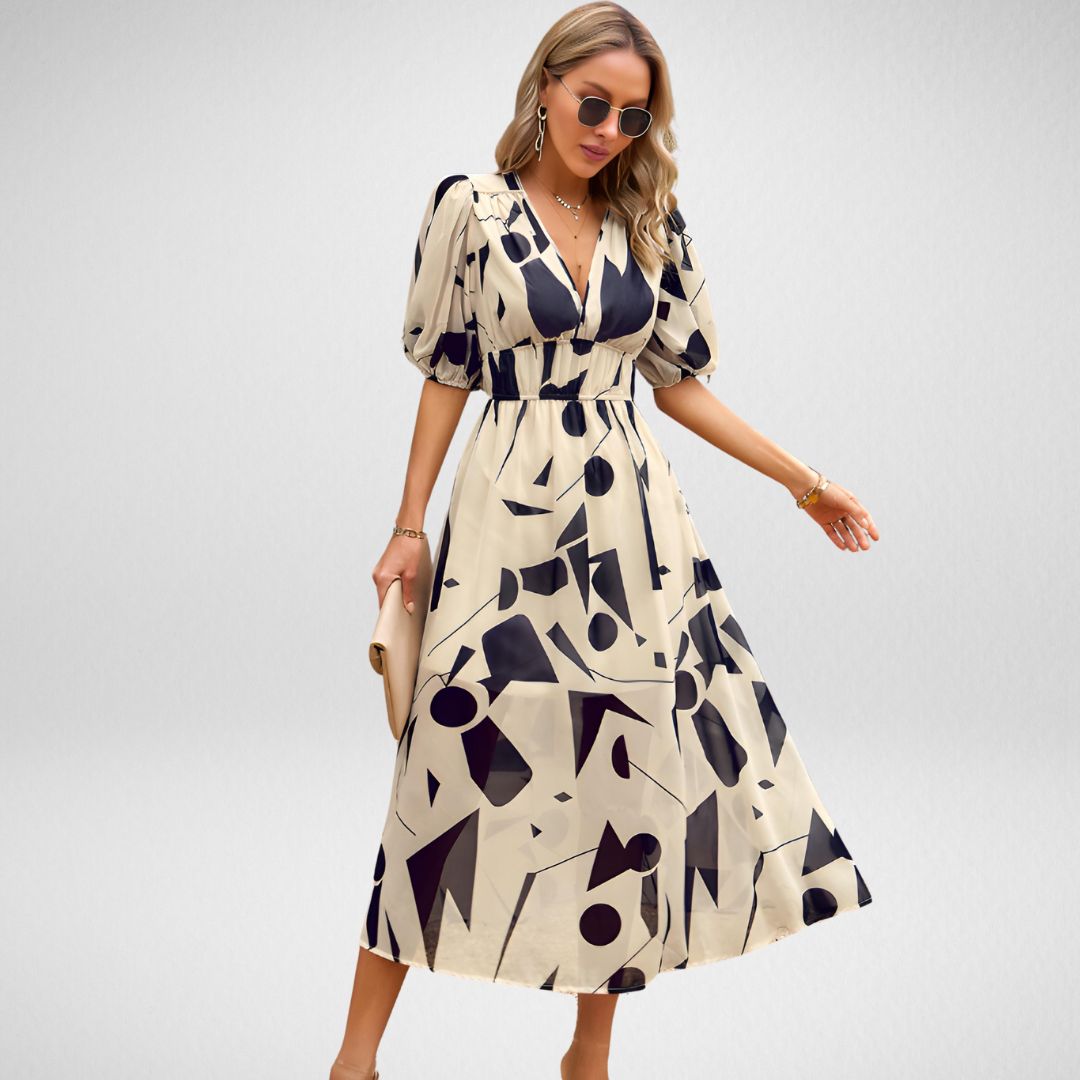Moni | Vestido encantador con escote en V
