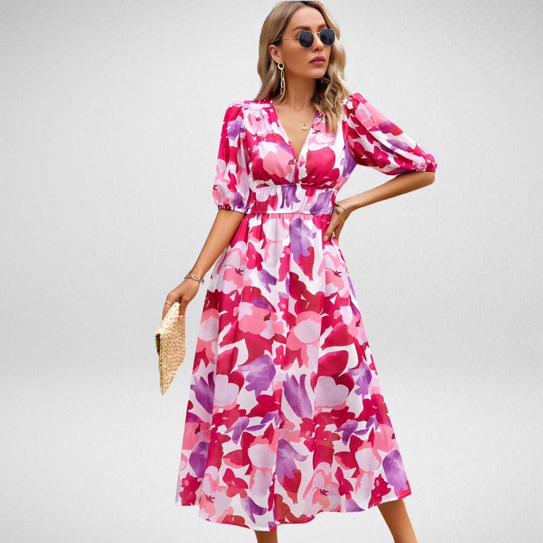 Moni | Vestido encantador con escote en V