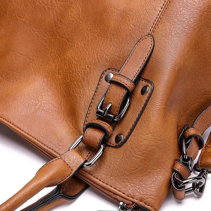 Nuria| Elegante bolso de hombro de piel