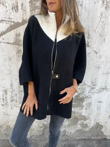 Meli | Chaqueta informal con cuello alto y cremallera.