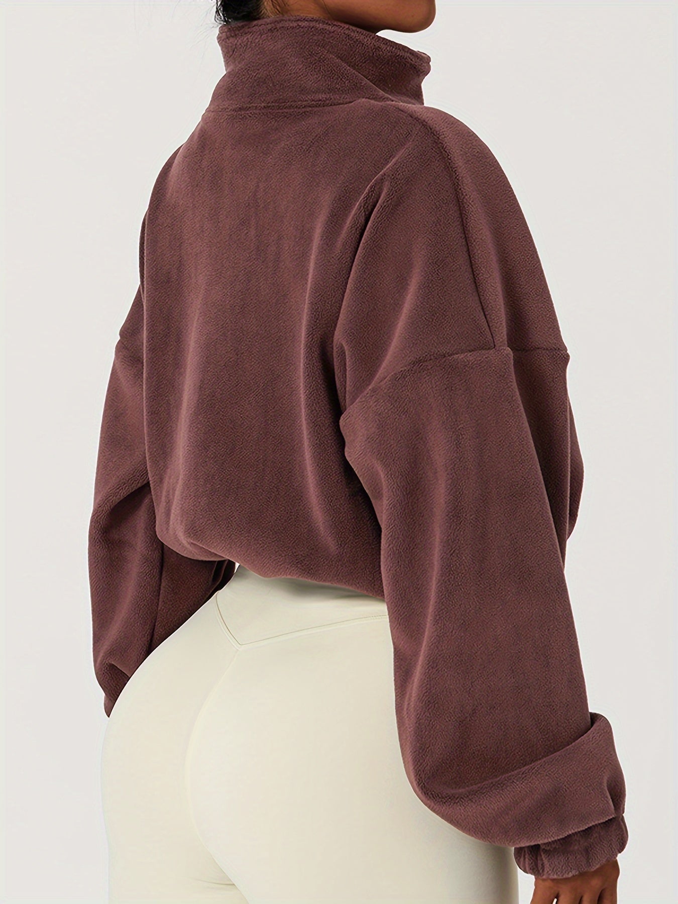 Velexia | Sudadera top corto de felpa