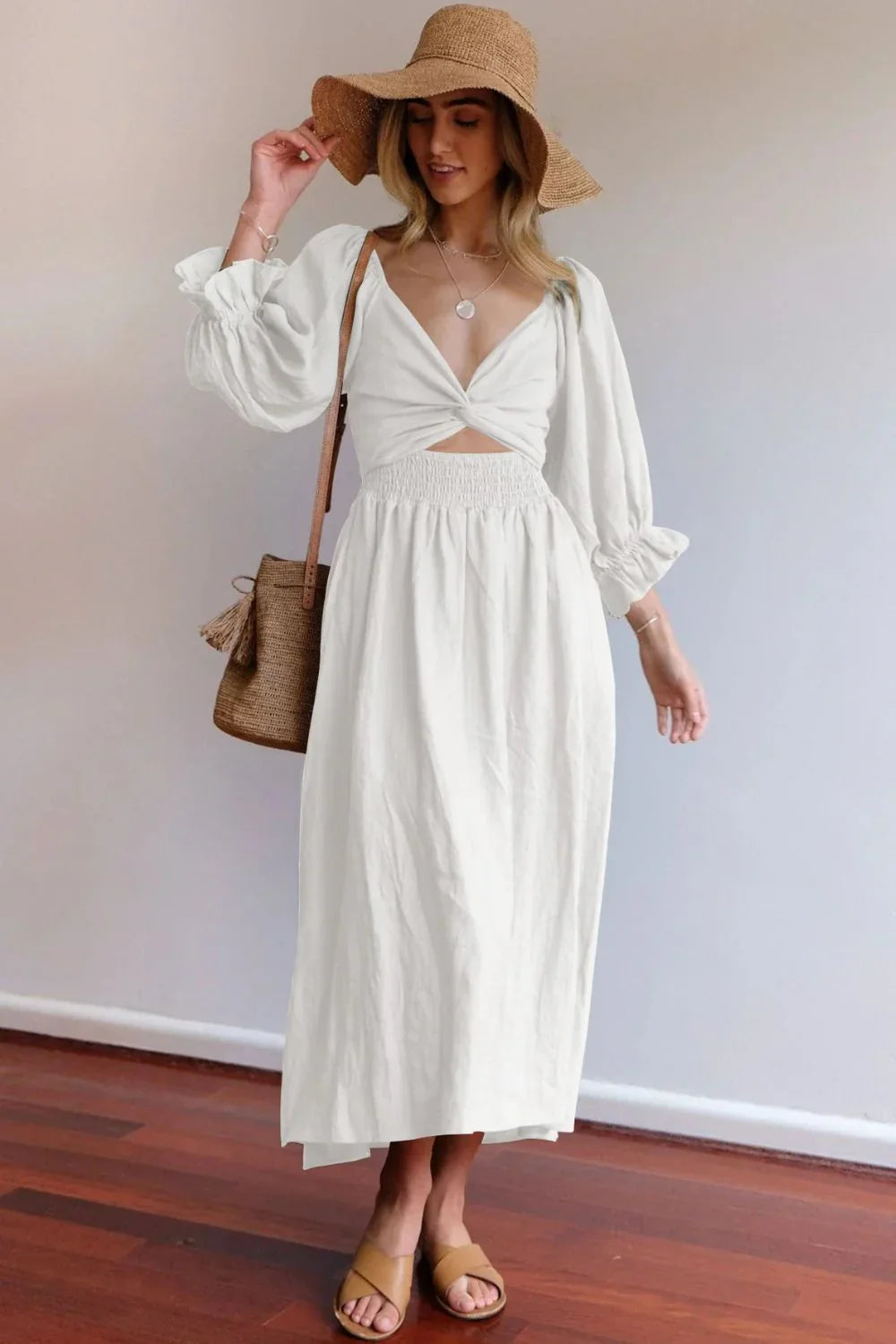 Ophelia | Vestido francés con mangas con volantes