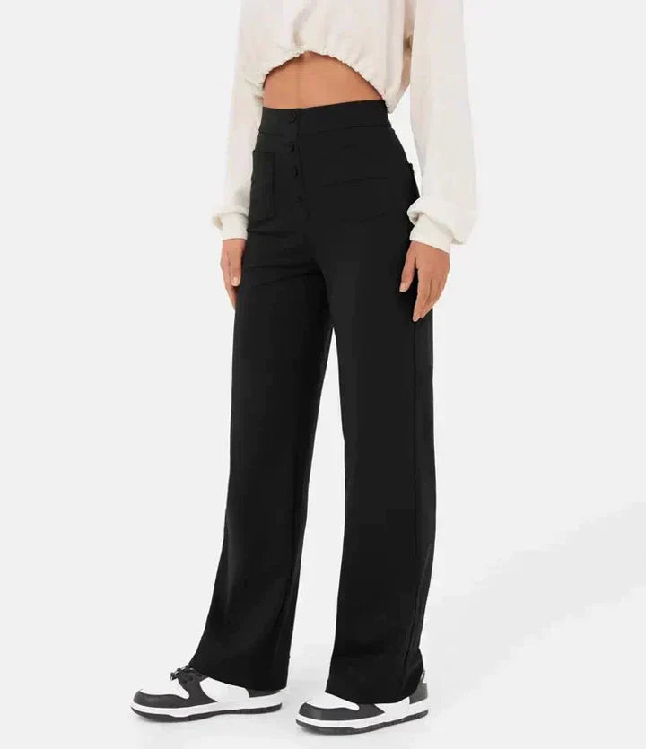 Nina | Pantalones elásticos de cintura alta