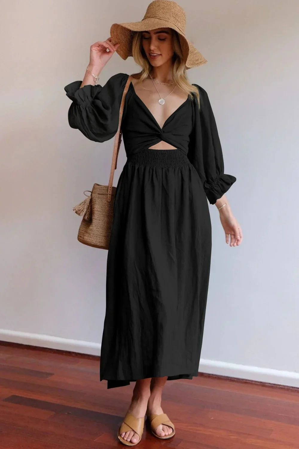 Ophelia | Vestido francés con mangas con volantes