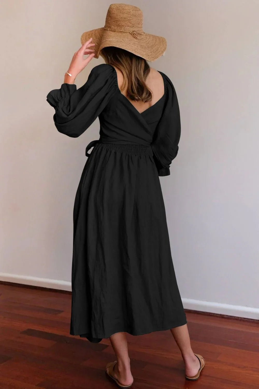 Ophelia | Vestido francés con mangas con volantes