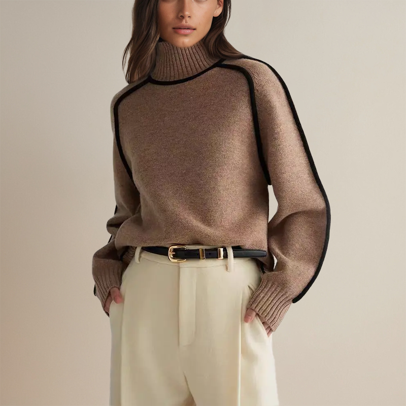 Lara | Jersey de mujer con cuello alto