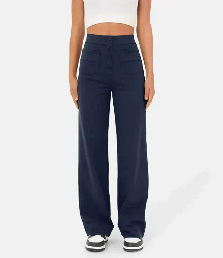 Nina | Pantalones elásticos de cintura alta