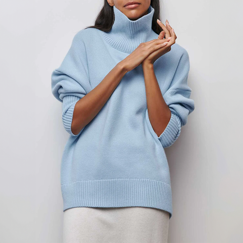 Amelia | Elegante jersey de cuello alto de punto