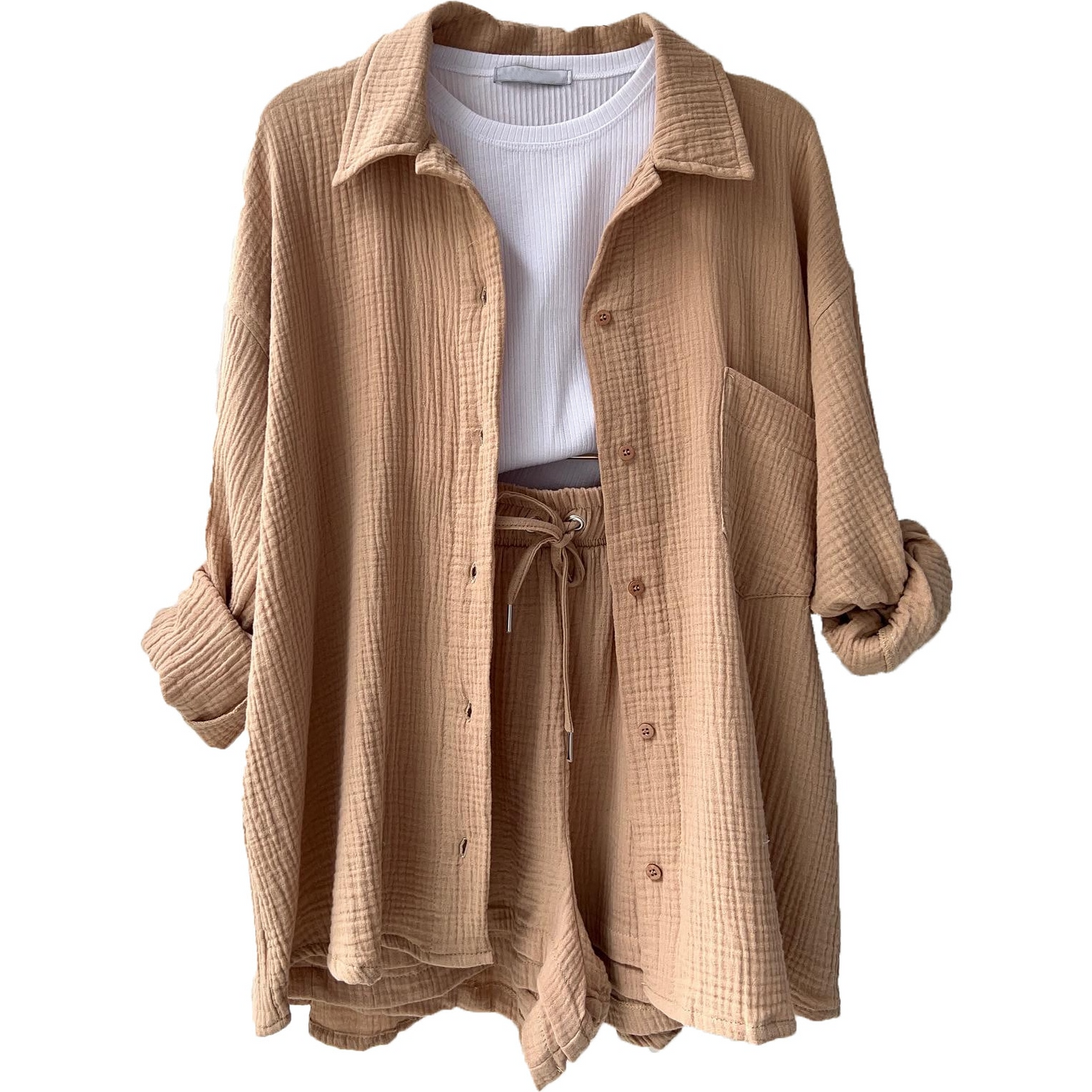 Leonie | Conjunto informal de ropa de estar por casa de algodón