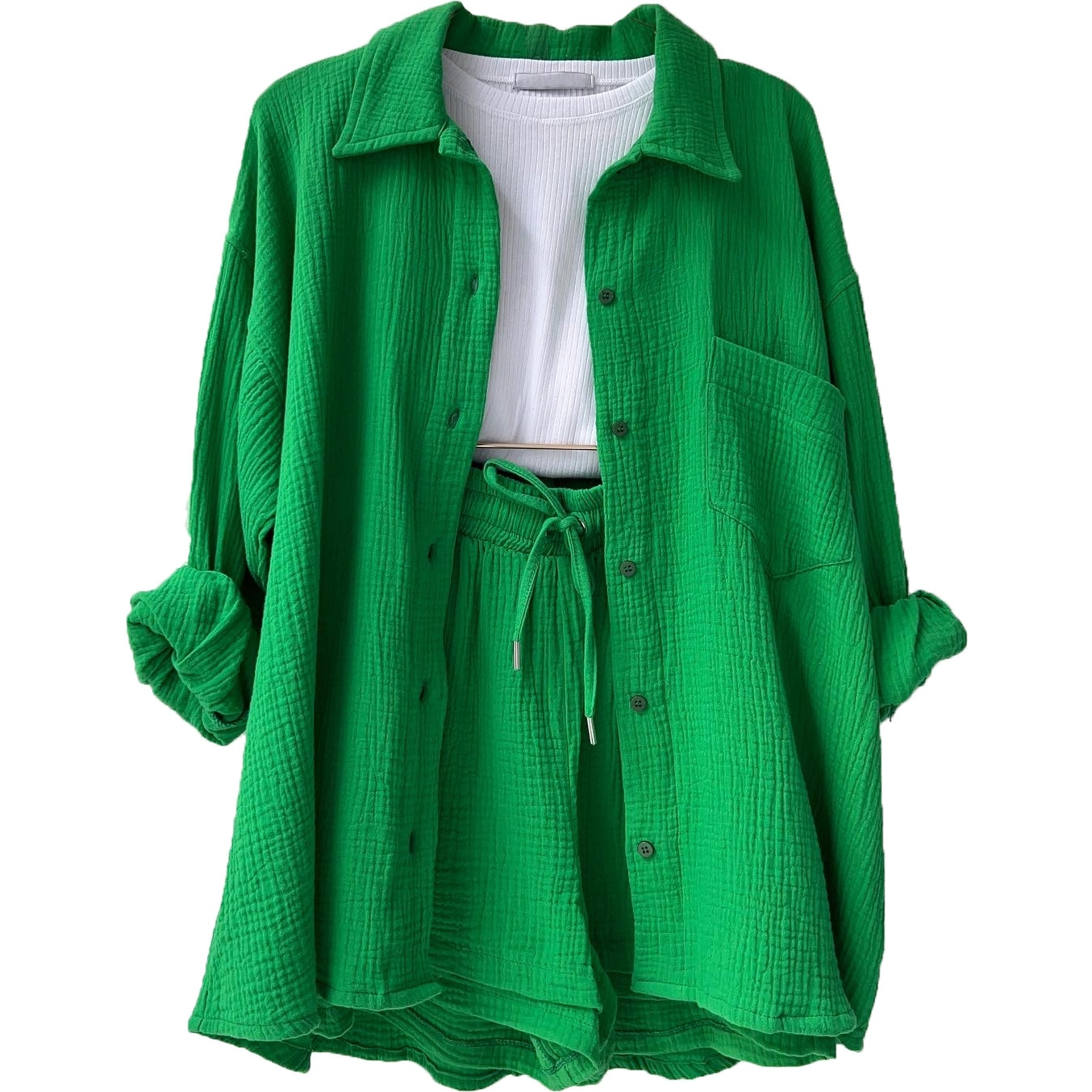 Leonie | Conjunto informal de ropa de estar por casa de algodón