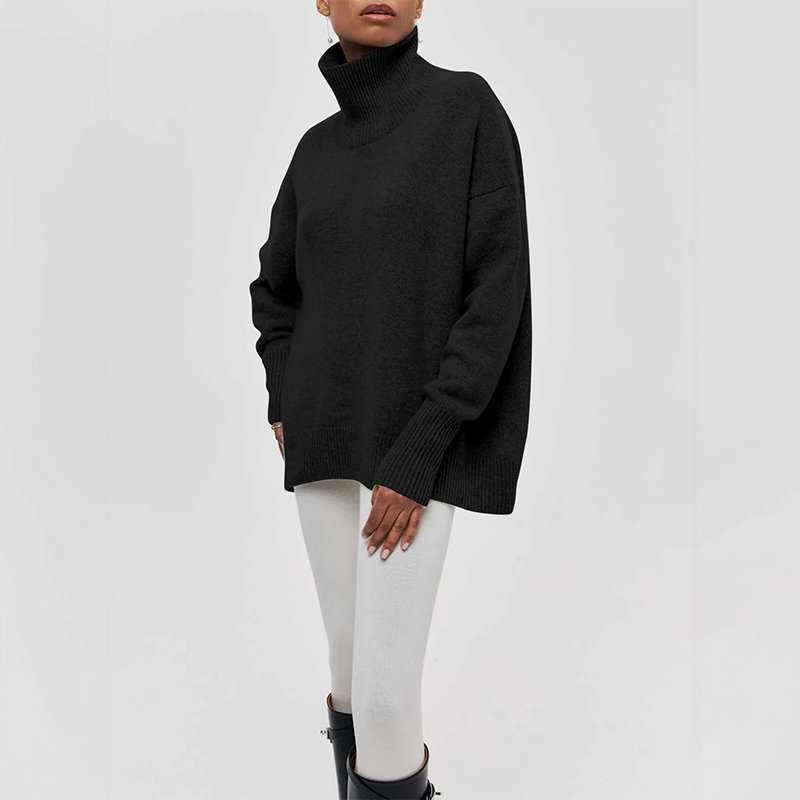 Amelia | Elegante jersey de cuello alto de punto