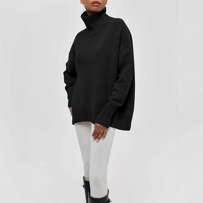 Amelia | Elegante jersey de cuello alto de punto