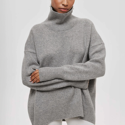 Amelia | Elegante jersey de cuello alto de punto