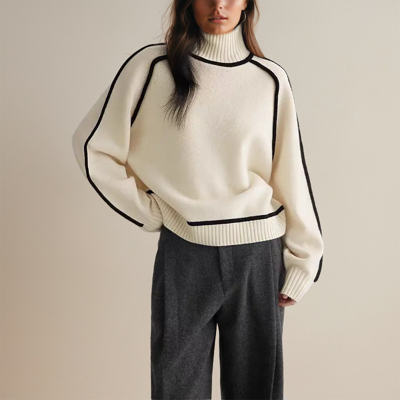 Lara | Jersey de mujer con cuello alto