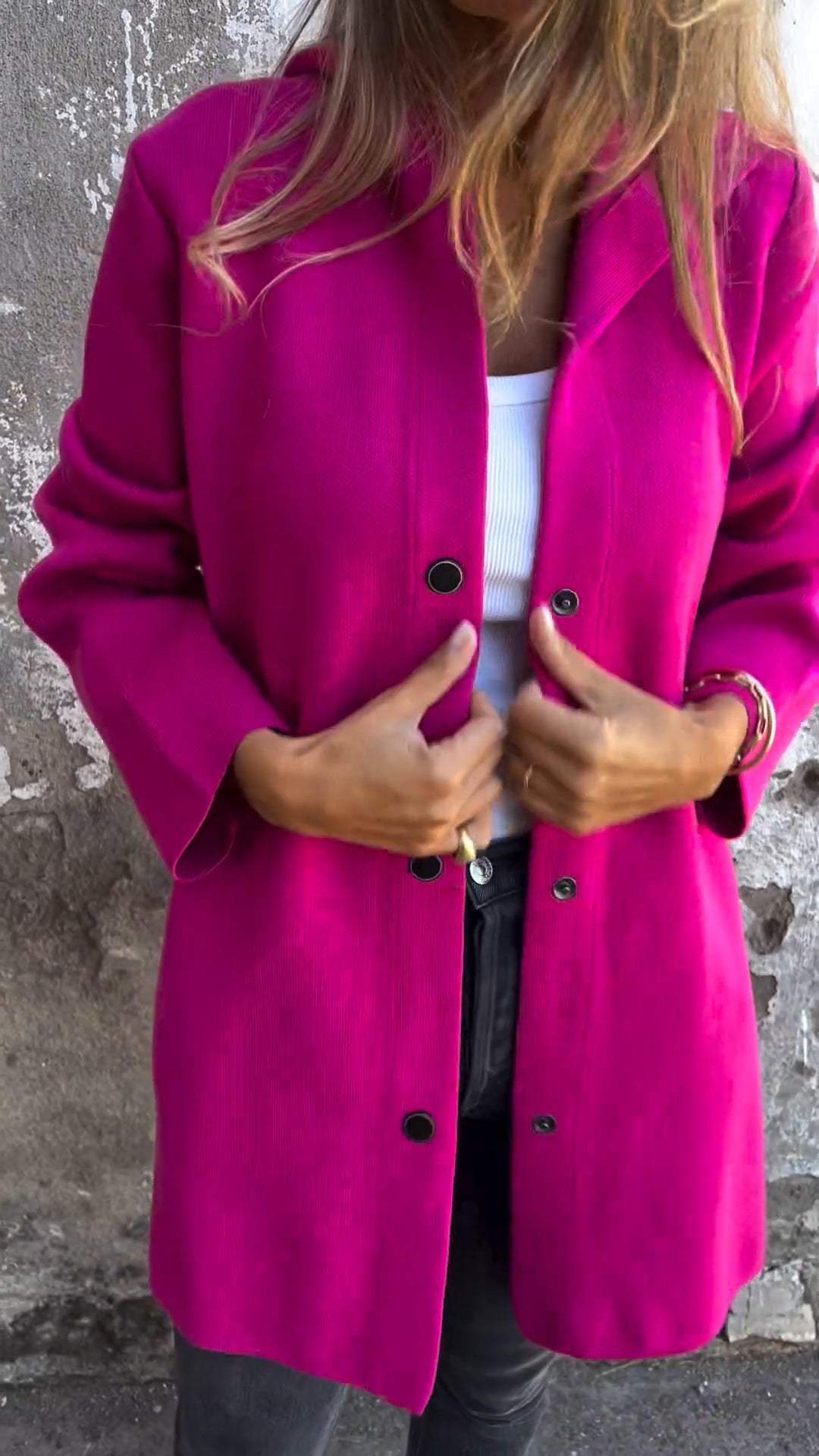 Elisa | Blazer informal de una sola botonadura con capucha