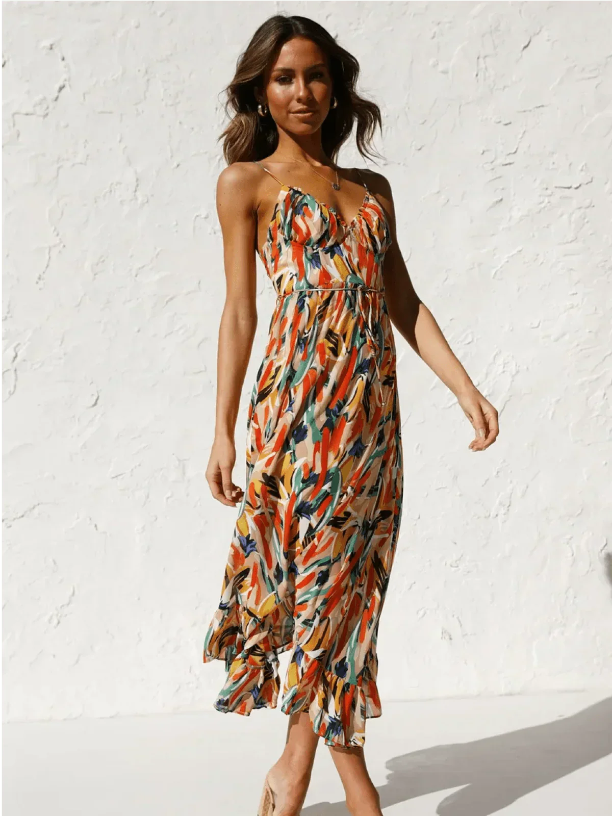 Chiara | Vestido midi de color Chiara