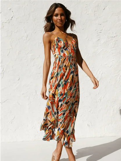 Chiara | Vestido midi de color Chiara