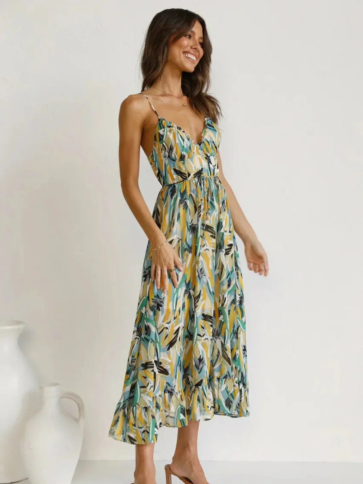 Chiara | Vestido midi de color Chiara