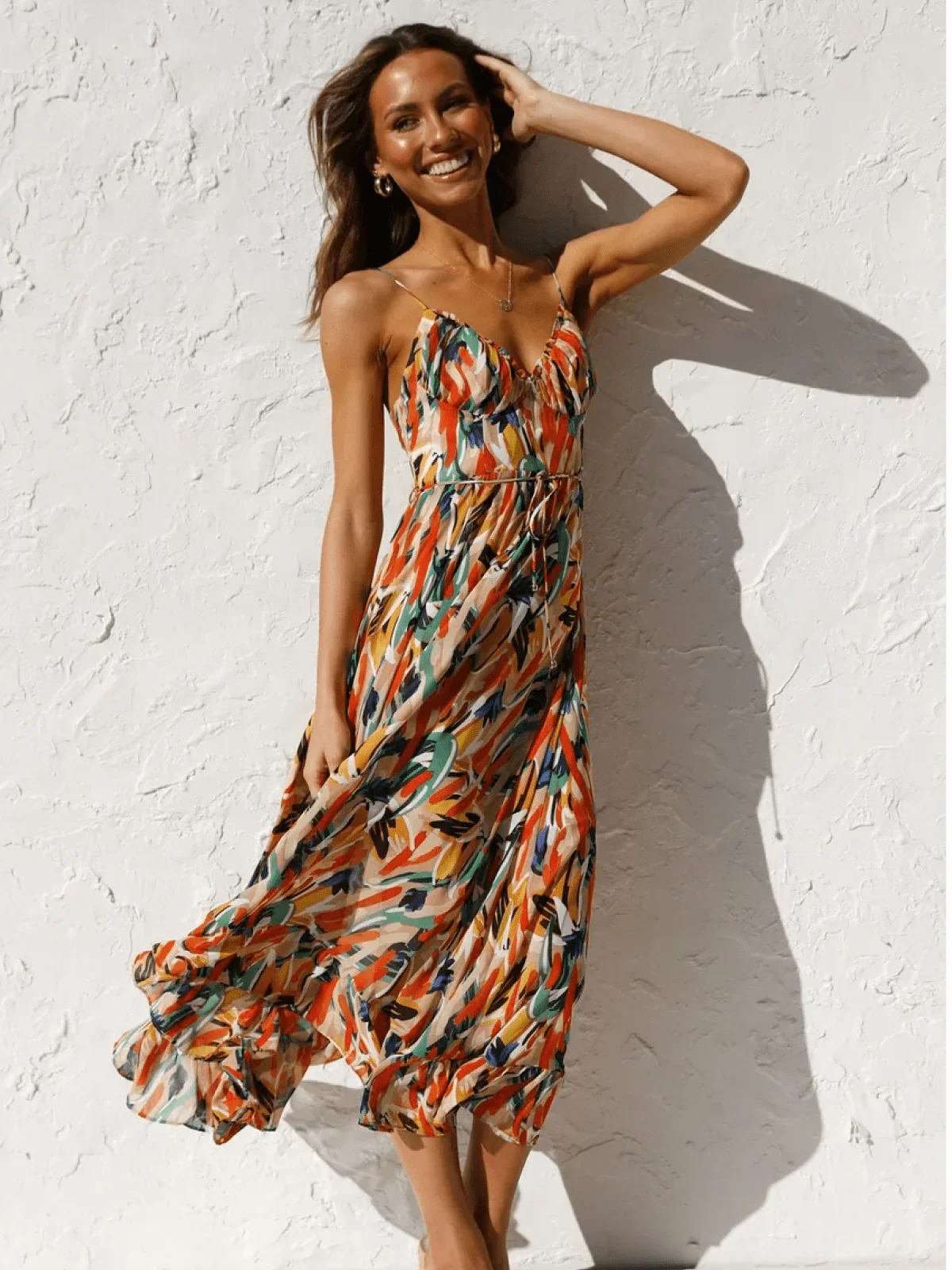 Chiara | Vestido midi de color Chiara