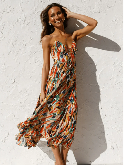 Chiara | Vestido midi de color Chiara
