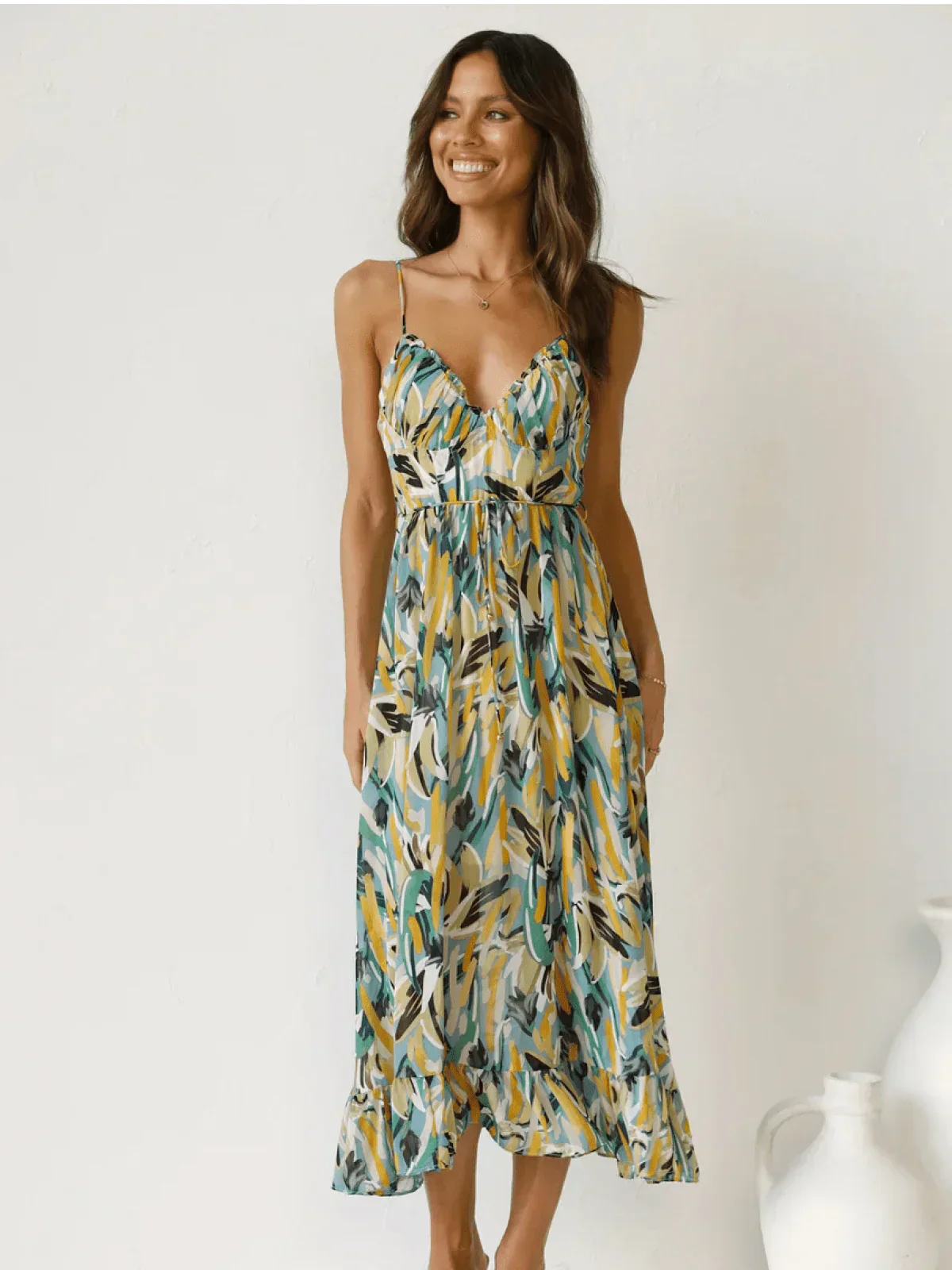Chiara | Vestido midi de color Chiara