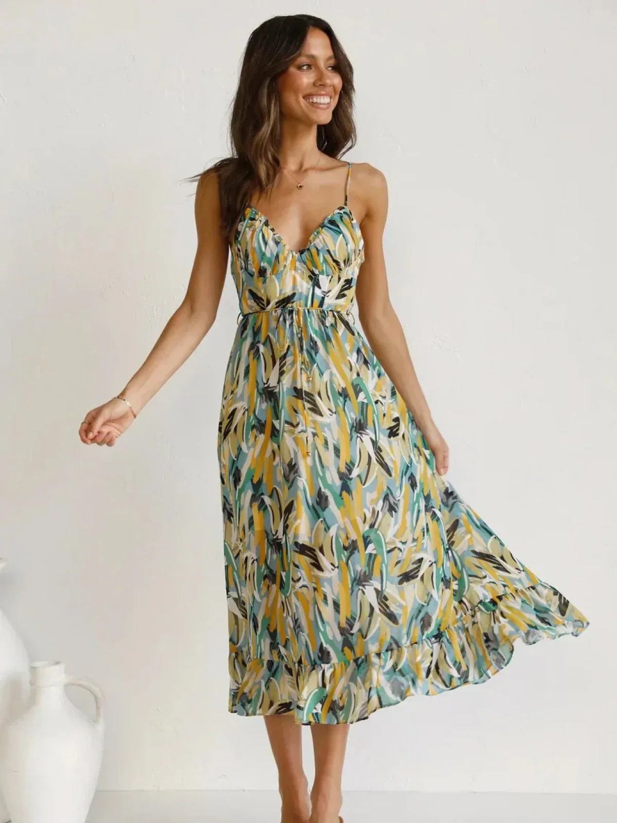 Chiara | Vestido midi de color Chiara
