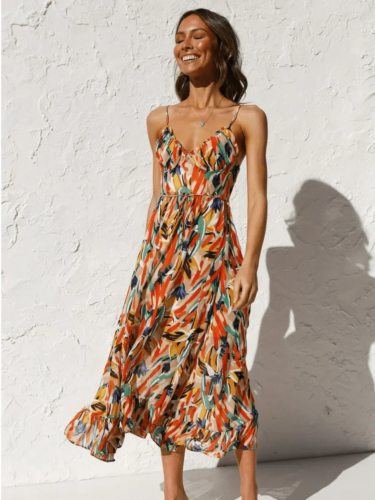 Chiara | Vestido midi de color Chiara