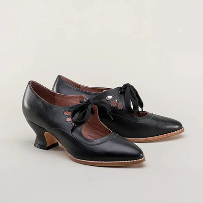 Yolanda | Tacones mediano lazo
