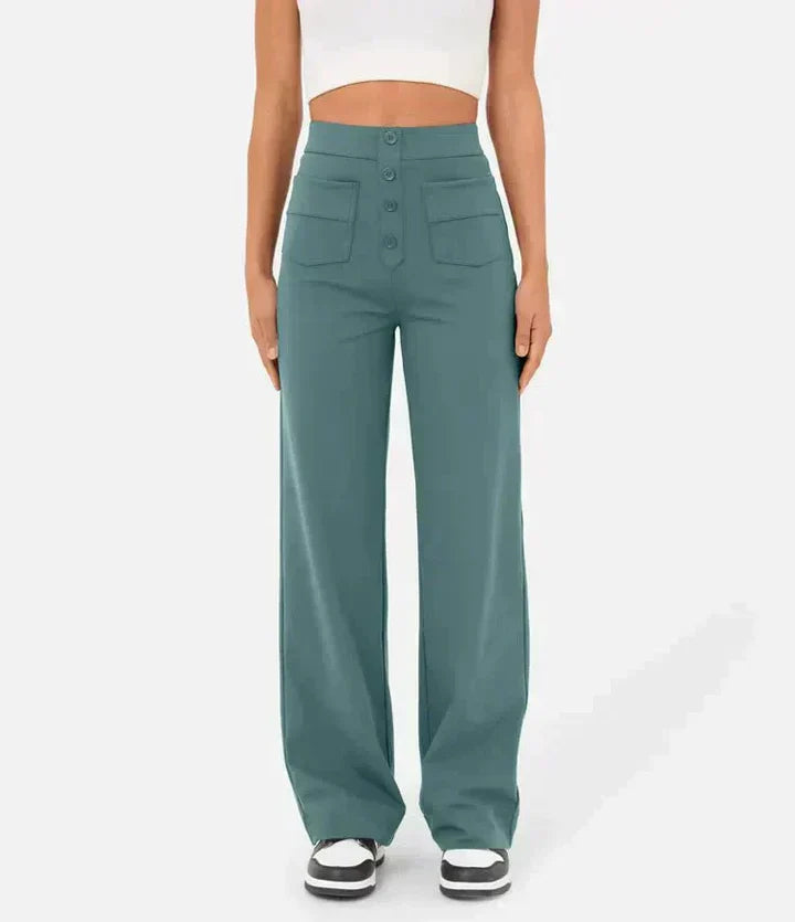 Nina | Pantalones elásticos de cintura alta