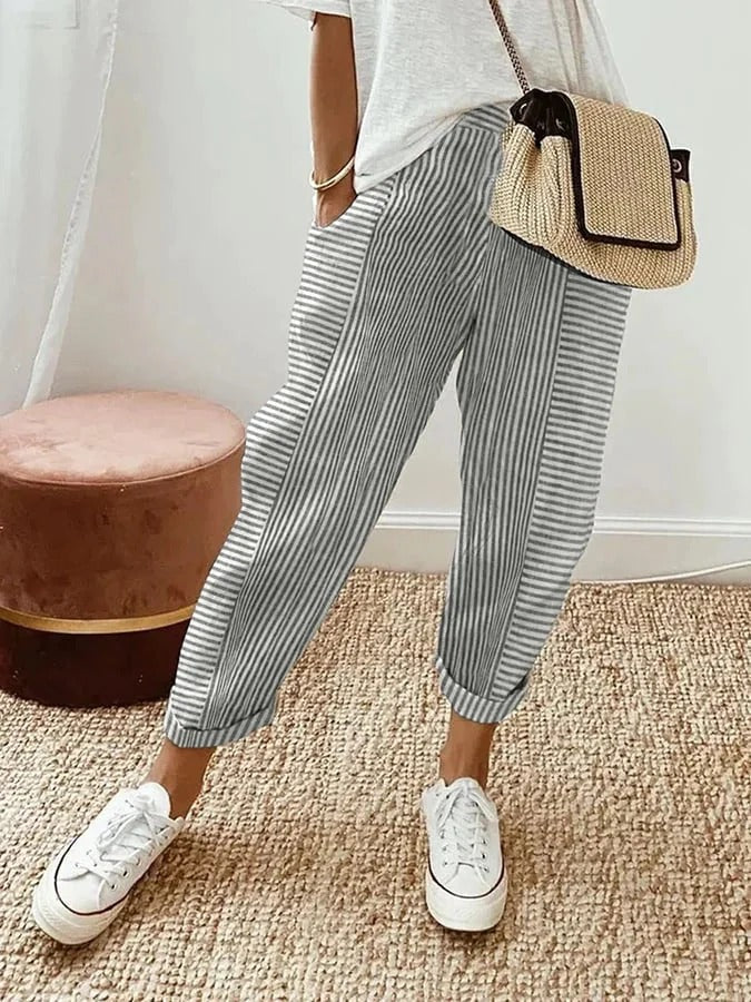 Lore | Pantalones a rayas con estilo