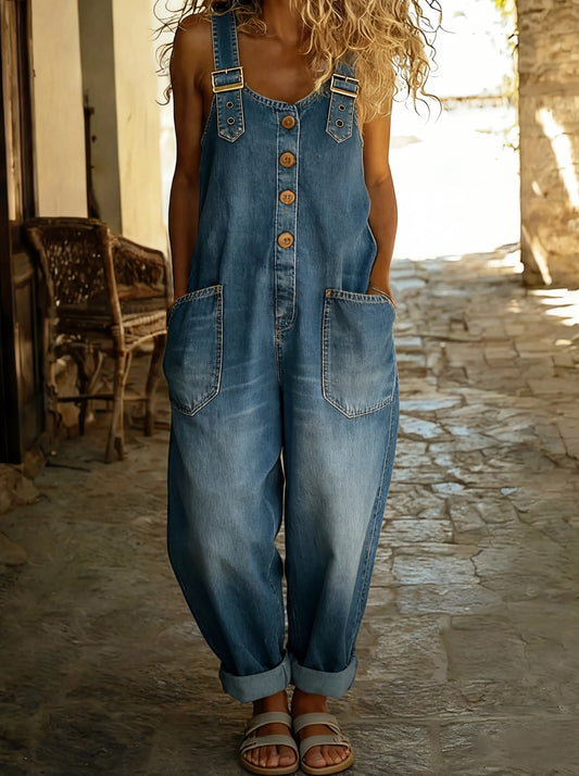 Sonia |  Mono vaquero casual con hebilla ajustable