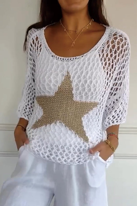 Larissa | Elegante jersey de punto con estrella