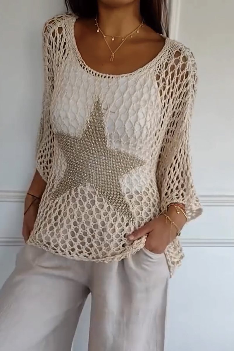 Larissa | Elegante jersey de punto con estrella