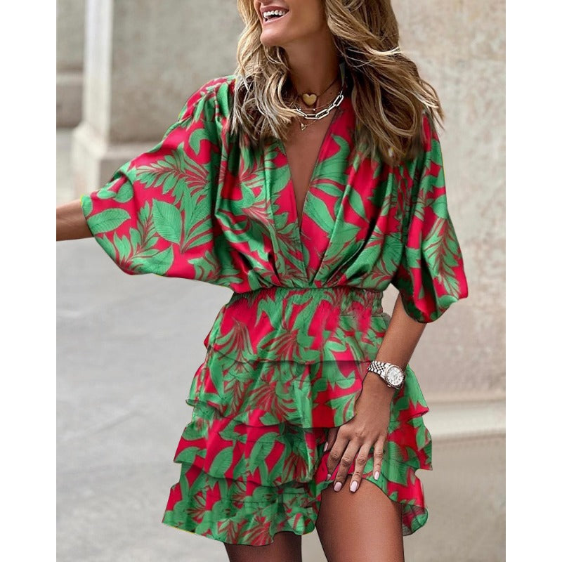Marzia | Vestido volantes floral