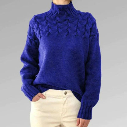 Erika | Jersey de cuello alto trenzas