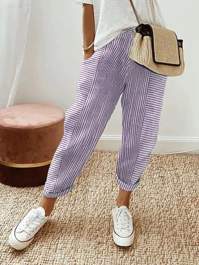 Lore | Pantalones a rayas con estilo