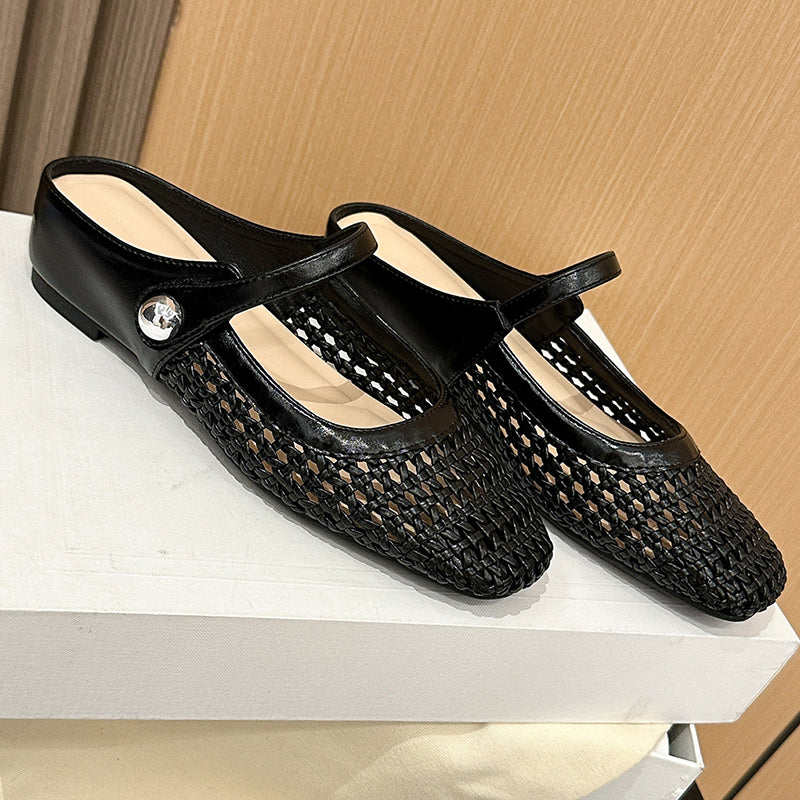 Leticia | Sandalias Mary Jane Brillo Elegante