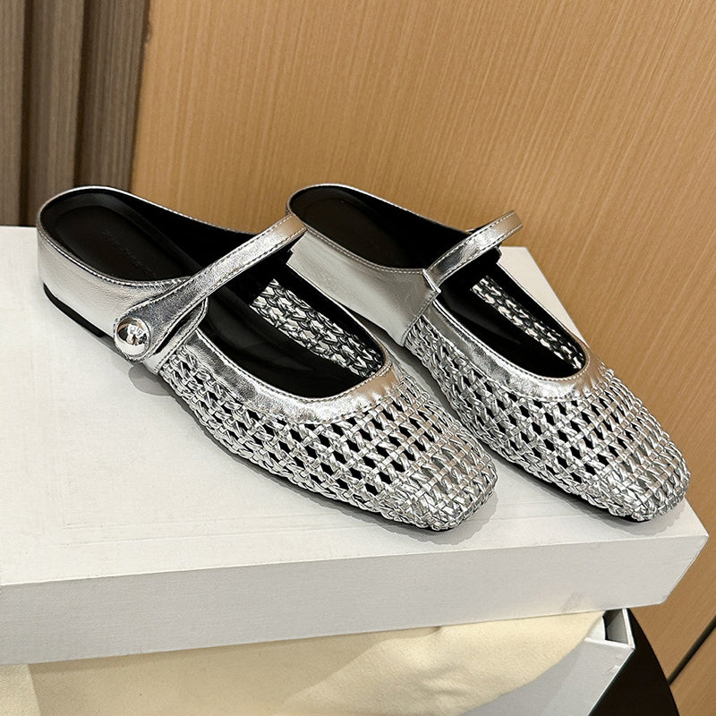 Leticia | Sandalias Mary Jane Brillo Elegante