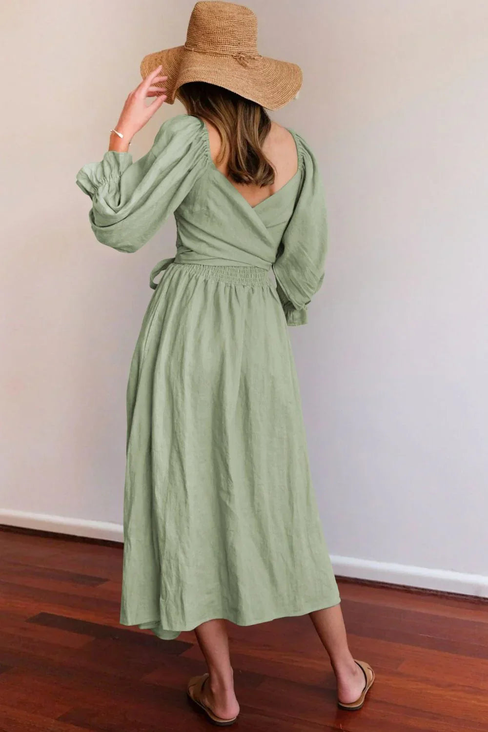 Ophelia | Vestido francés con mangas con volantes